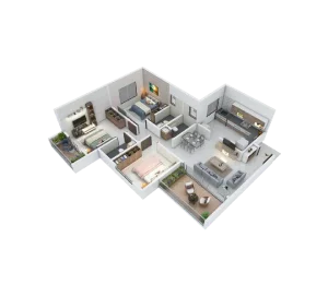 3 BHK Floor Plan